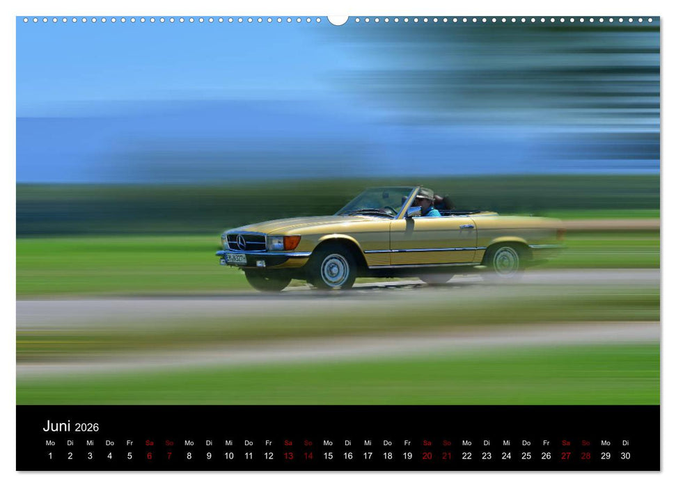 Mercedes SL W107 - zeitlose Eleganz (CALVENDO Premium Wandkalender 2026)