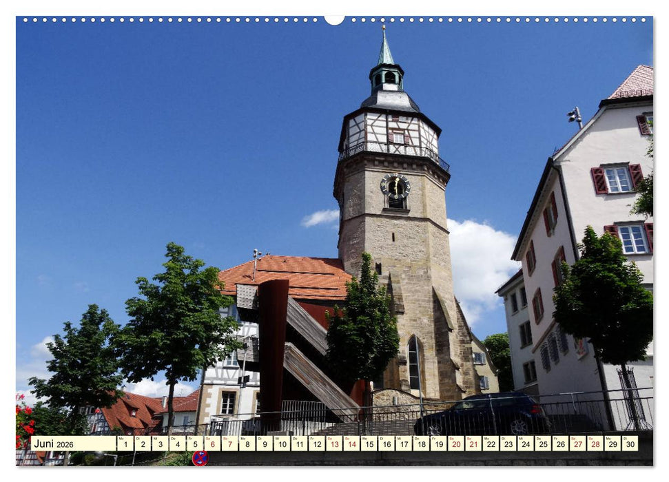 Unterwegs in Backnang (CALVENDO Premium Wandkalender 2026)