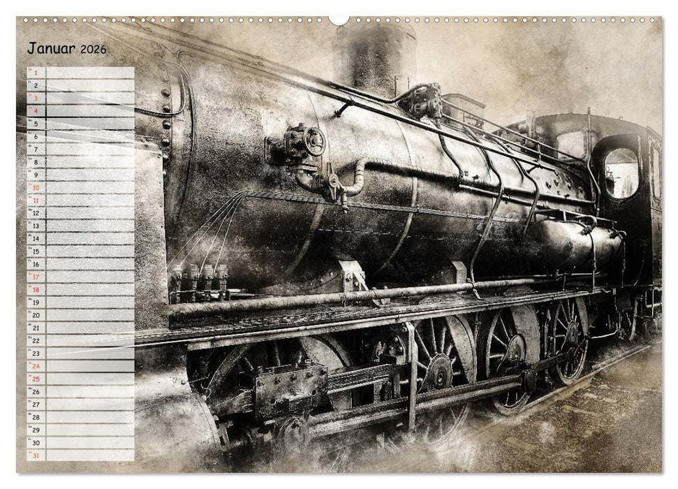 Dampflok Impressionen (CALVENDO Premium Wandkalender 2026)