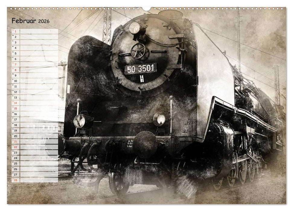 Dampflok Impressionen (CALVENDO Premium Wandkalender 2026)