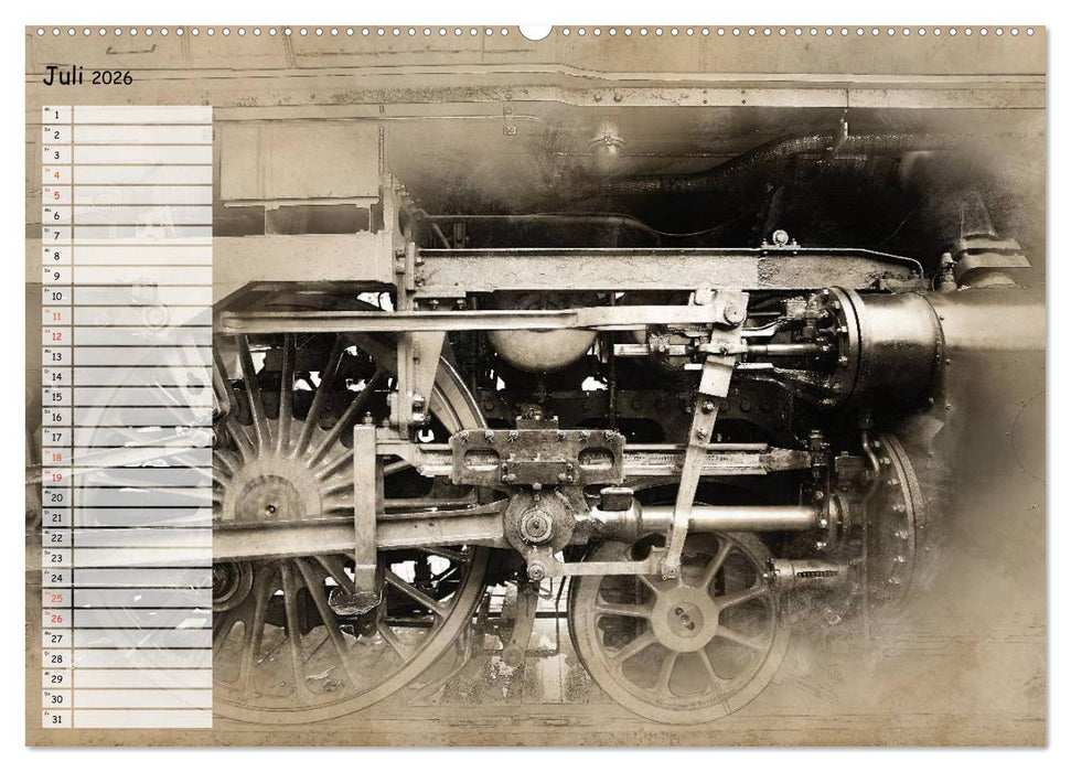 Dampflok Impressionen (CALVENDO Premium Wandkalender 2026)