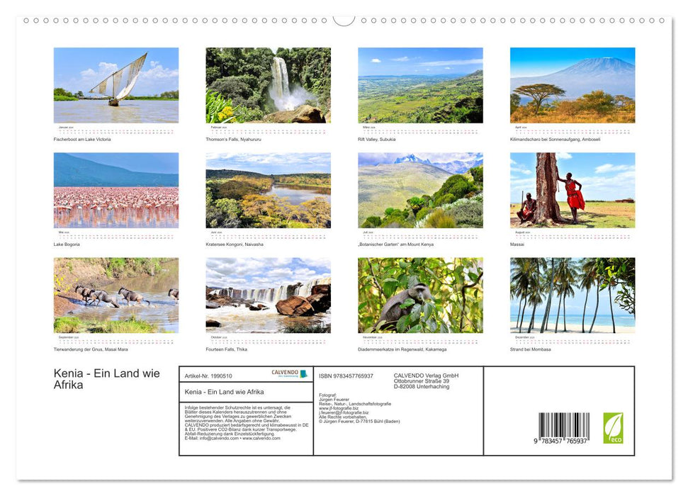 Kenia - Ein Land wie Afrika (CALVENDO Premium Wandkalender 2026)