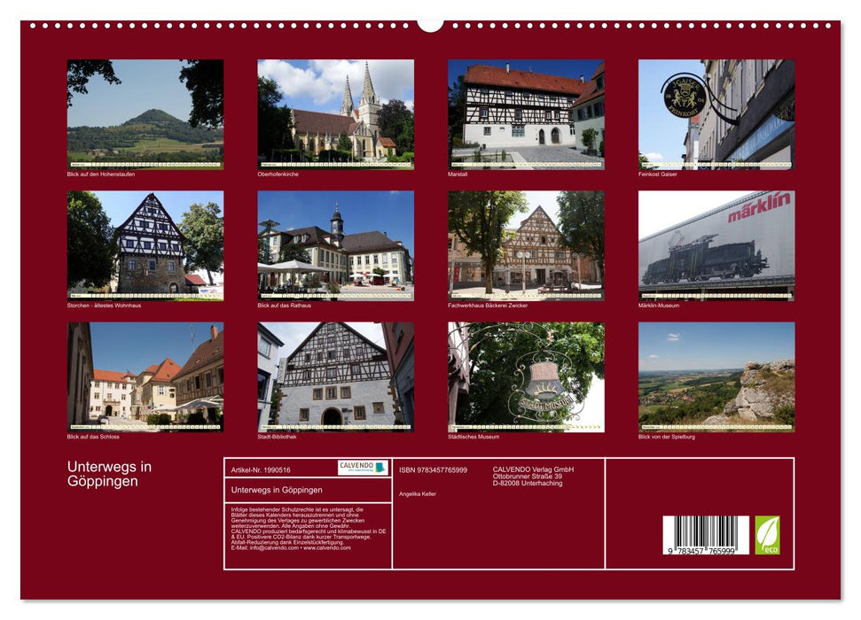 Unterwegs in Göppingen (CALVENDO Premium Wandkalender 2026)