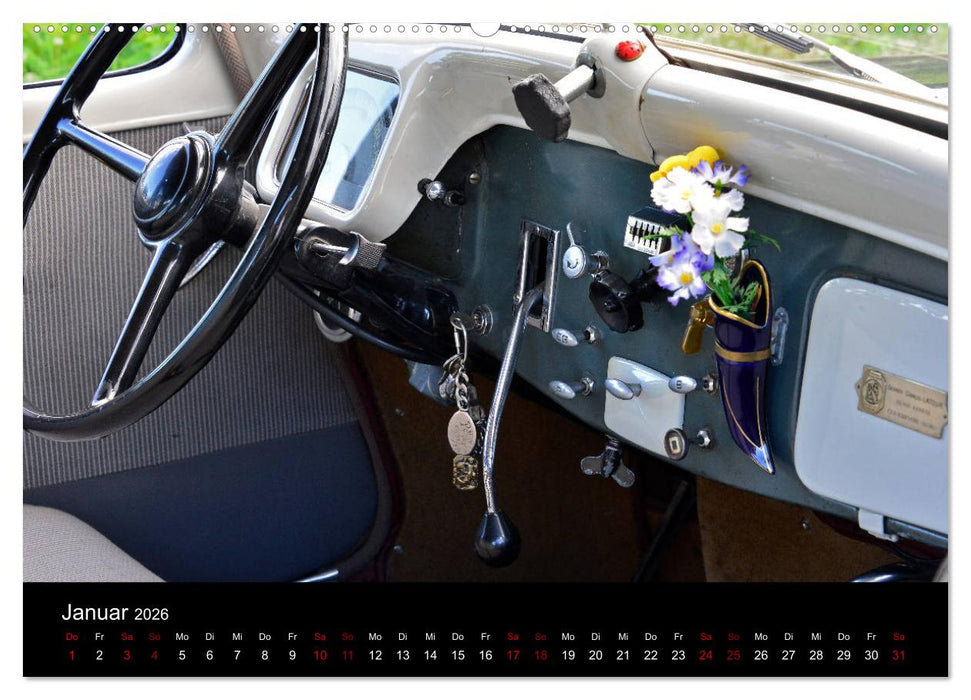 Citroën 11CV Traction Avant (CALVENDO Premium Wandkalender 2026)