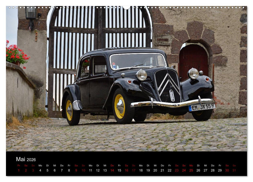 Citroën 11CV Traction Avant (CALVENDO Premium Wandkalender 2026)