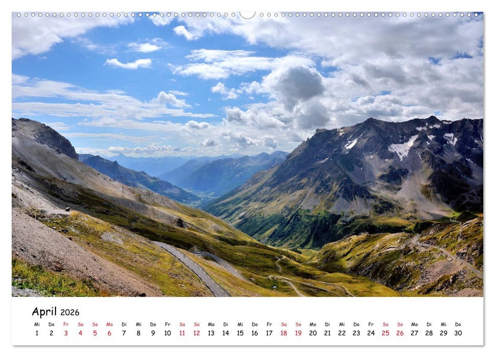 Französische Alpen - Route des Grandes Alpes (CALVENDO Premium Wandkalender 2026)