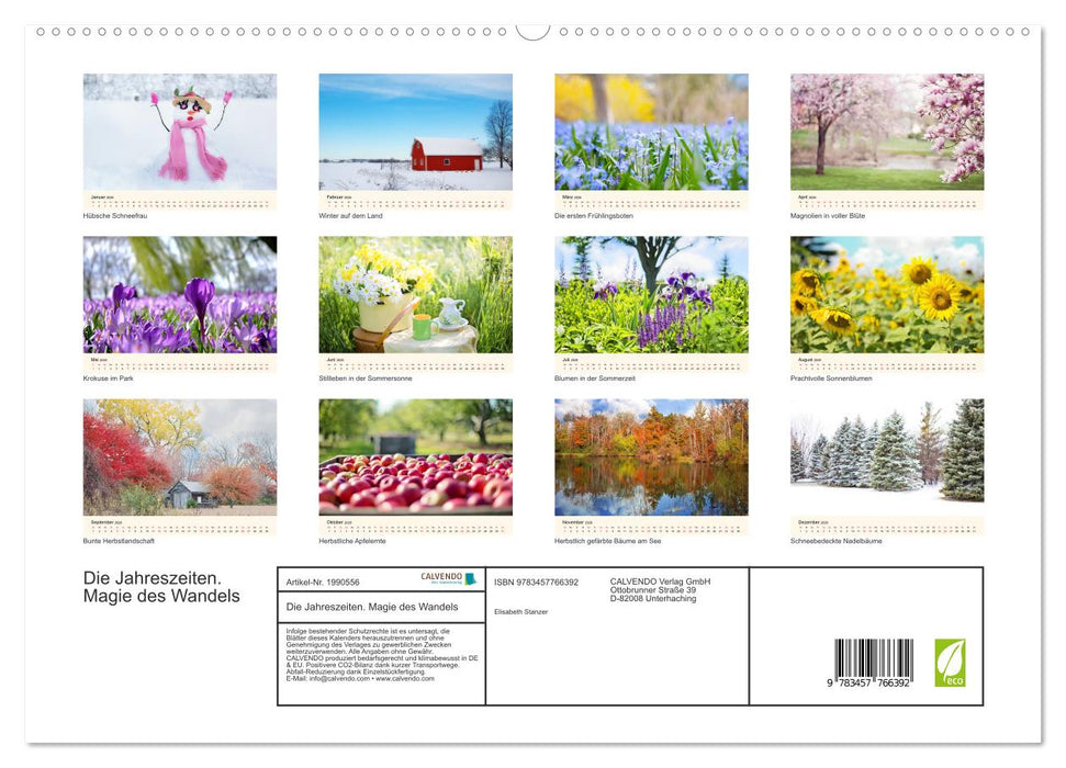 Die Jahreszeiten. Magie des Wandels (CALVENDO Premium Wandkalender 2026)