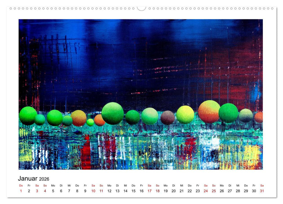 New Yorker Stadtansichten in abstrakter Malerei (CALVENDO Premium Wandkalender 2026)