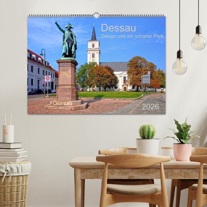 Dessau Design und ein schöner Park (CALVENDO Wandkalender 2026)