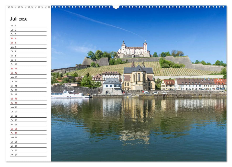WÜRZBURG Historisches Stadtherz (CALVENDO Premium Wandkalender 2026)
