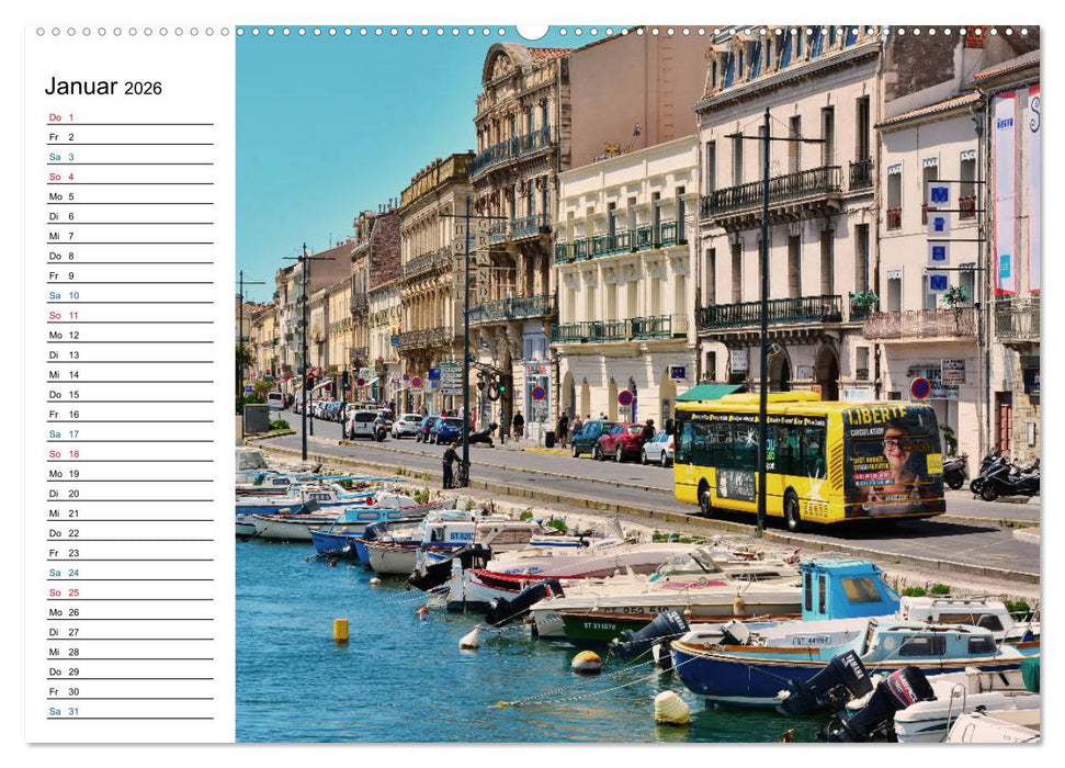 Sète - Das Venedig des Languedoc (CALVENDO Premium Wandkalender 2026)