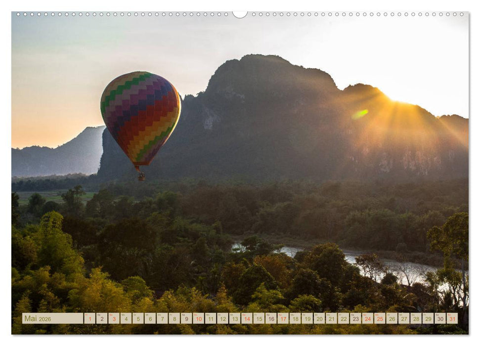 Laos - eine Bildreise (CALVENDO Premium Wandkalender 2026)