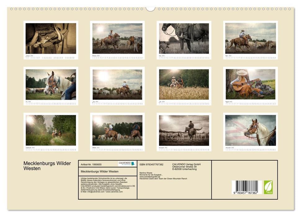 Mecklenburgs Wilder Westen (CALVENDO Premium Wandkalender 2026)