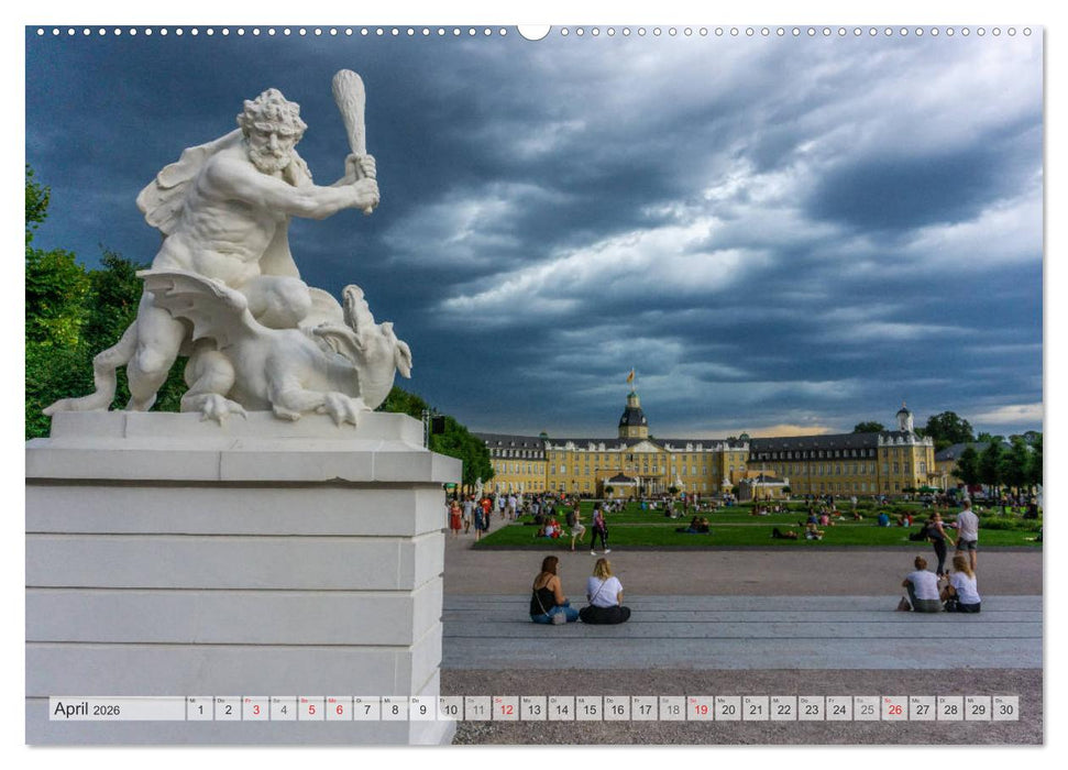 Karlsruhe Die Fächerstadt aus verschiedenen Blickwinkeln (CALVENDO Wandkalender 2026)