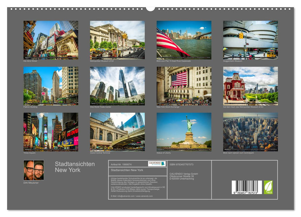 Stadtansichten New York (CALVENDO Premium Wandkalender 2026)