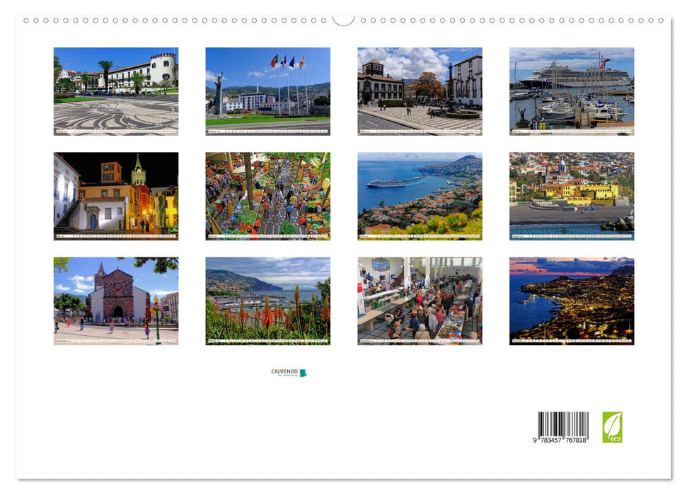 Funchal - Die Hauptstadt von Madeira (CALVENDO Premium Wandkalender 2026)