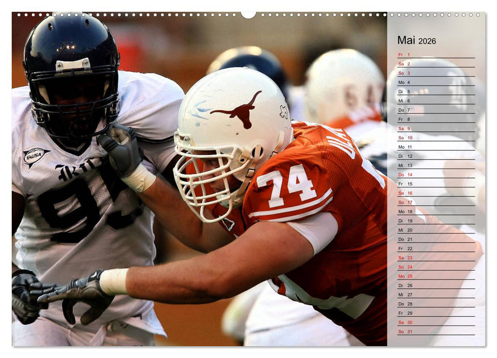 American Football - Touchdown (CALVENDO Premium Wandkalender 2026)