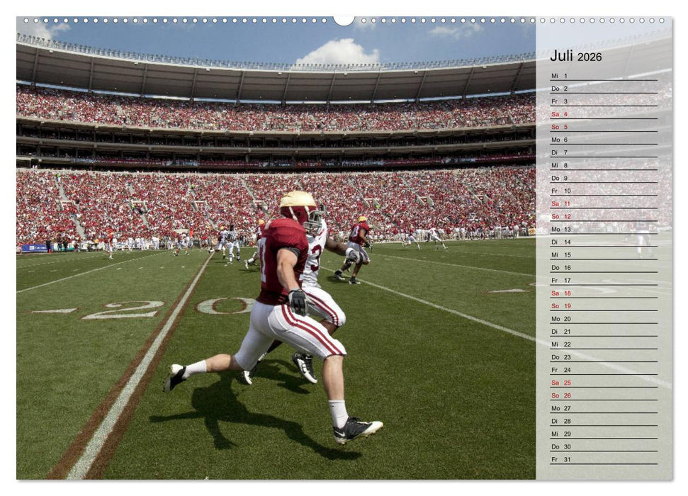 American Football - Touchdown (CALVENDO Premium Wandkalender 2026)