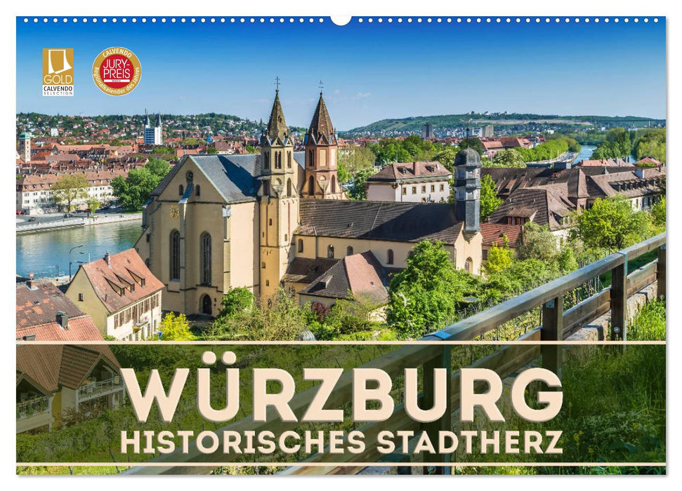 WÜRZBURG Historisches Stadtherz (CALVENDO Wandkalender 2026)