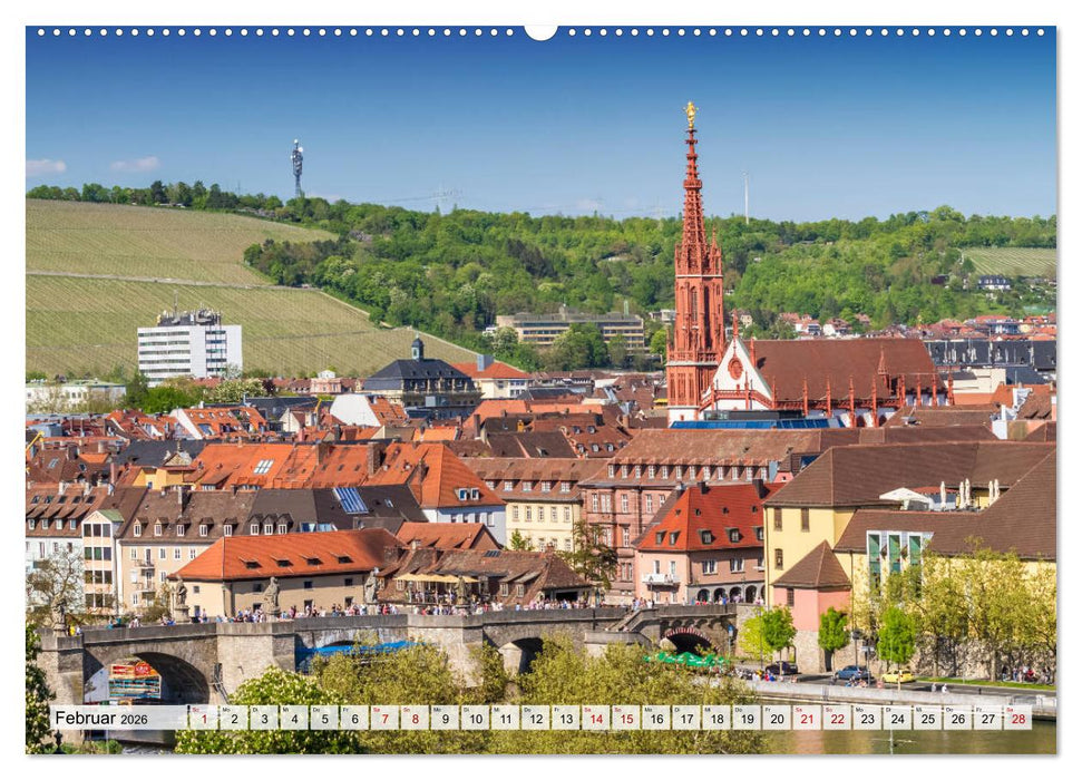 WÜRZBURG Historisches Stadtherz (CALVENDO Wandkalender 2026)