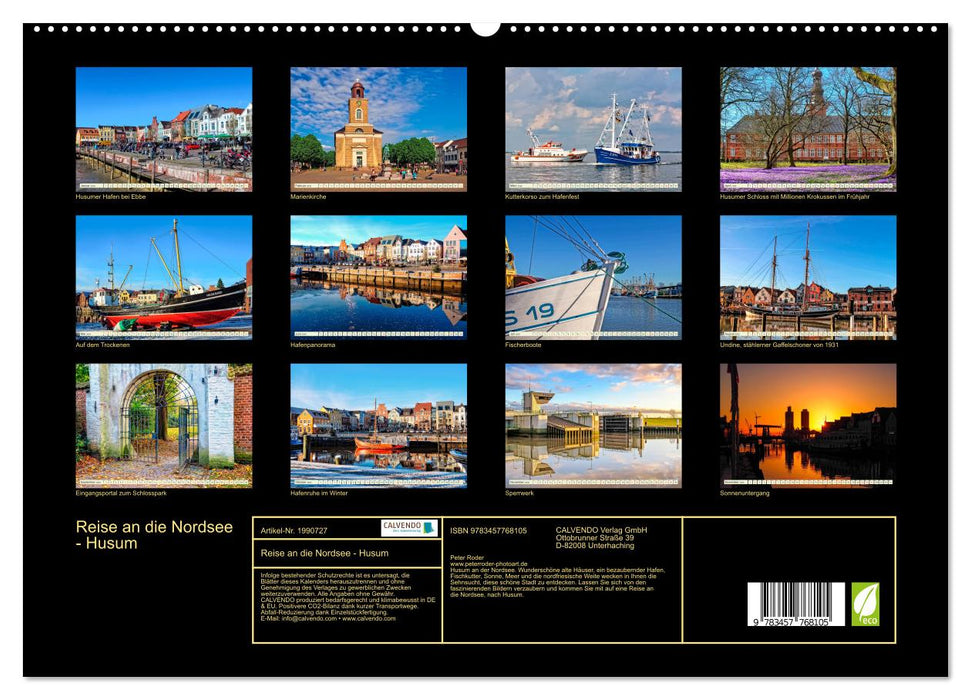 Reise an die Nordsee - Husum (CALVENDO Premium Wandkalender 2026)