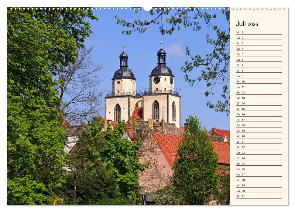 Lutherstadt Wittenberg - Stadt der Reformation (CALVENDO Premium Wandkalender 2026)