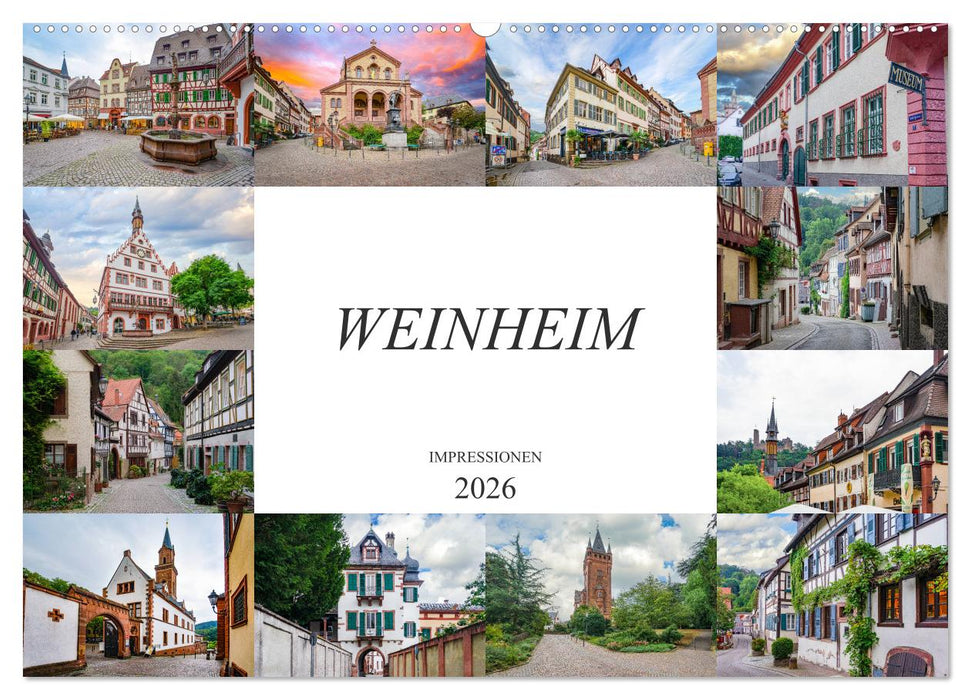 Weinheim Impressionen (CALVENDO Wandkalender 2026)