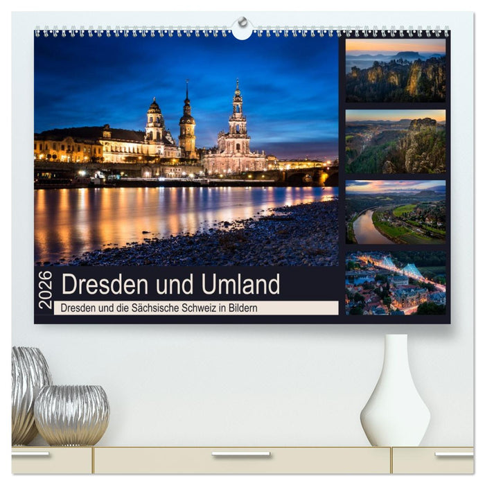 Dresden und Umland (CALVENDO Premium Wandkalender 2026)