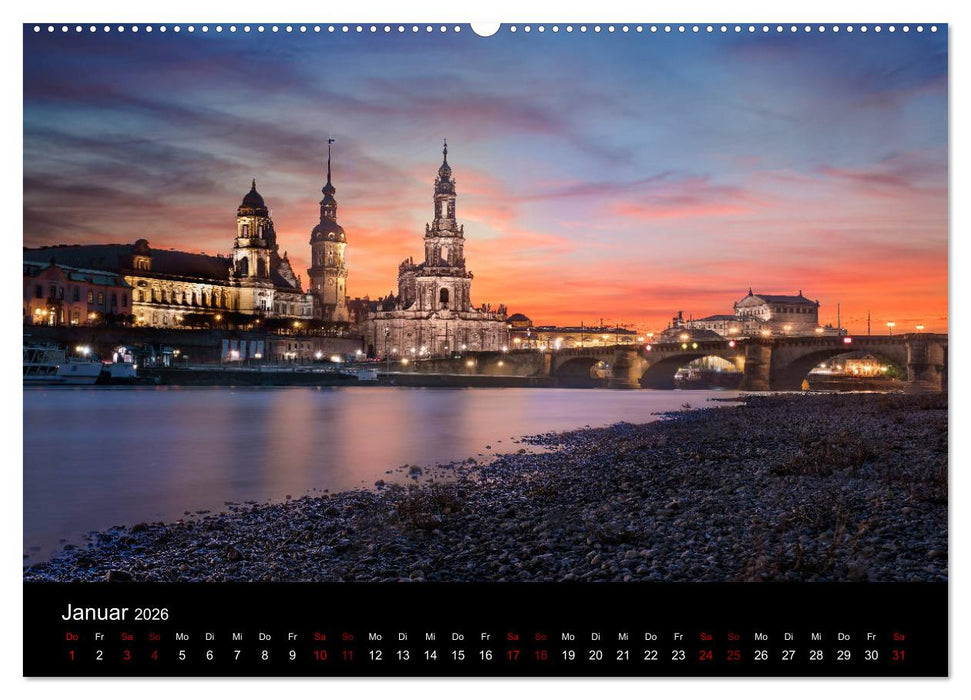 Dresden und Umland (CALVENDO Premium Wandkalender 2026)