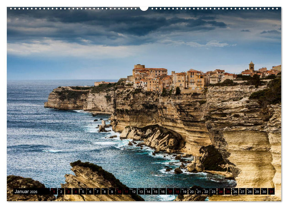 Bonifacio. Korsika (CALVENDO Premium Wandkalender 2026)