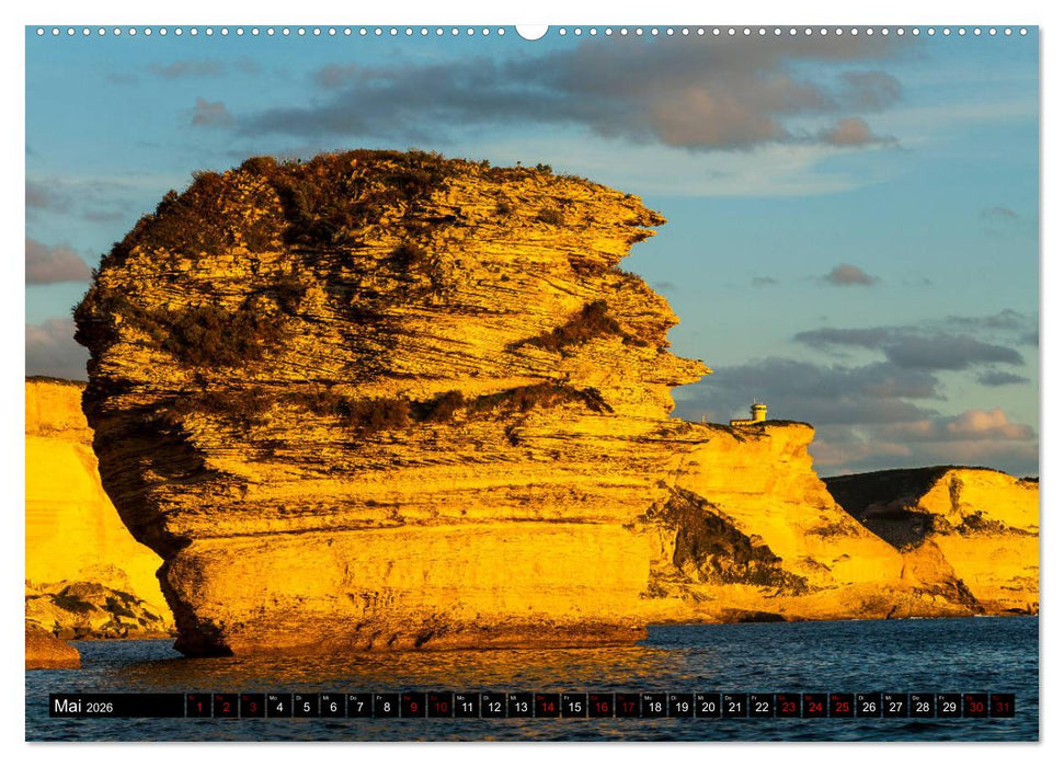 Bonifacio. Korsika (CALVENDO Premium Wandkalender 2026)