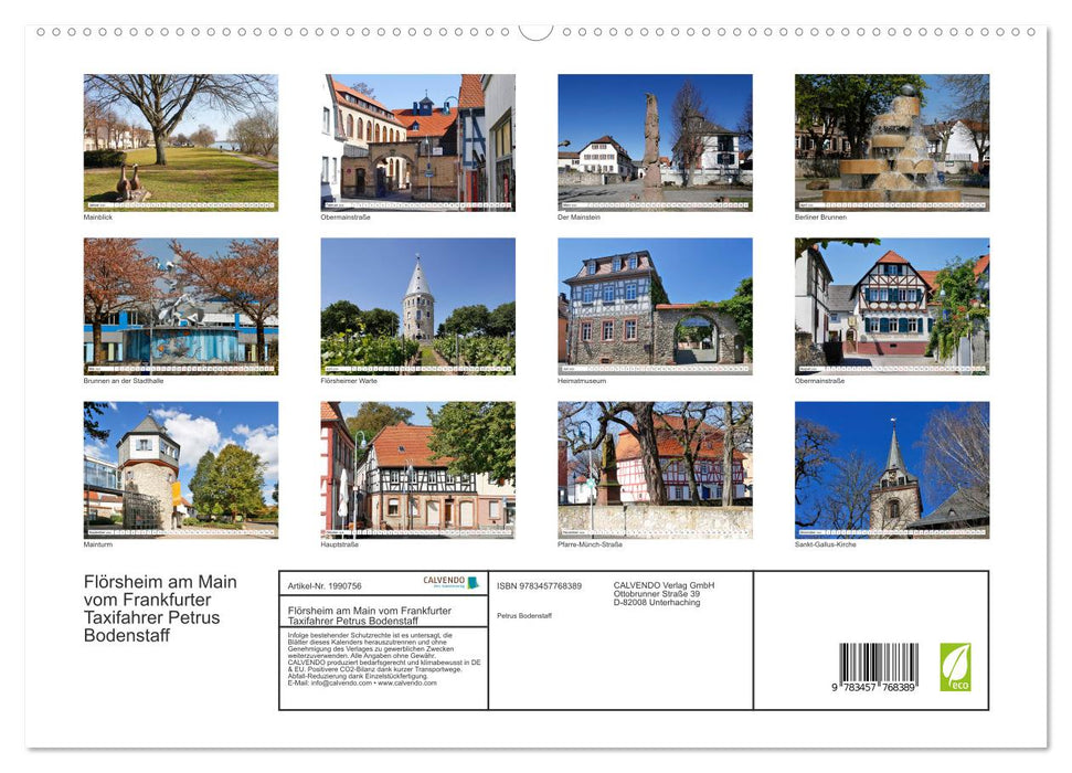 Flörsheim am Main vom Frankfurter Taxifahrer Petrus Bodenstaff (CALVENDO Premium Wandkalender 2026)