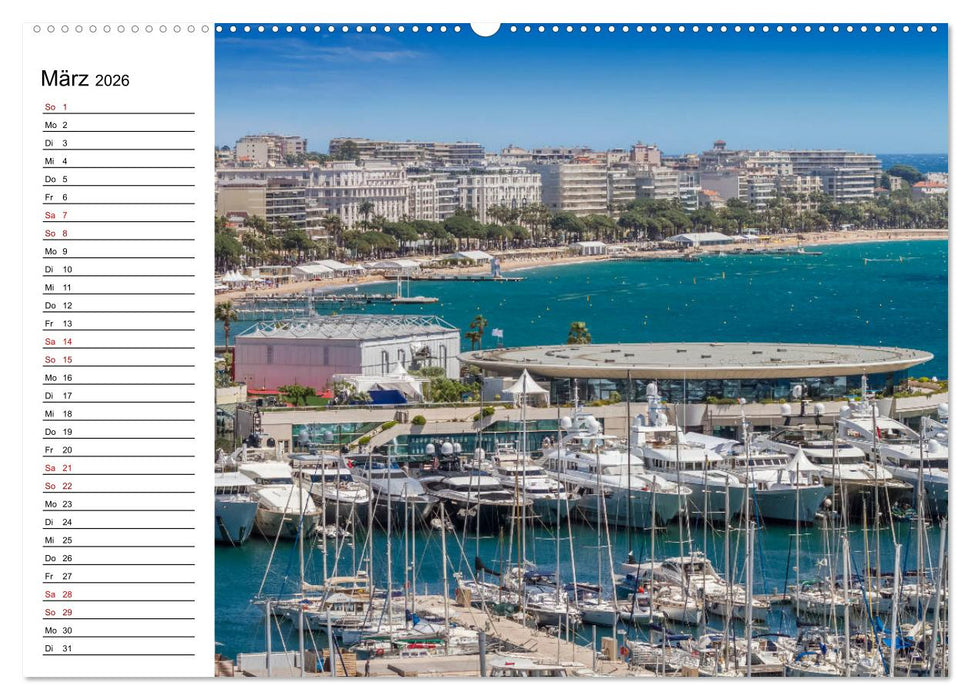 CÔTE D’AZUR Bezaubernde Orte (CALVENDO Premium Wandkalender 2026)