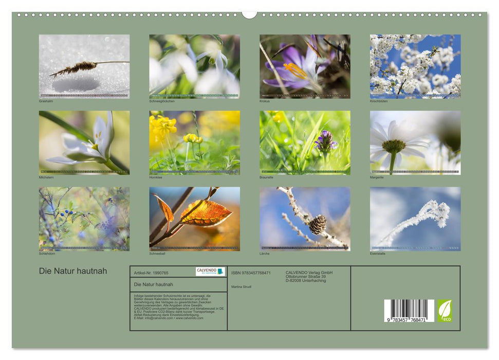 Die Natur hautnah (CALVENDO Premium Wandkalender 2026)