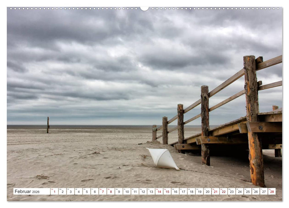 ST. PETER ORDING Strand und Meer (CALVENDO Premium Wandkalender 2026)