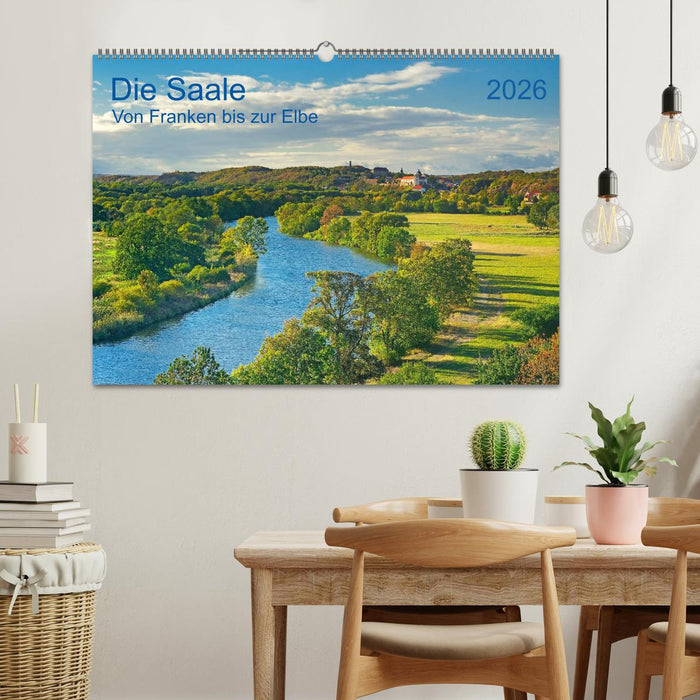 Die Saale Von Franken zur Elbe (CALVENDO Wandkalender 2026)