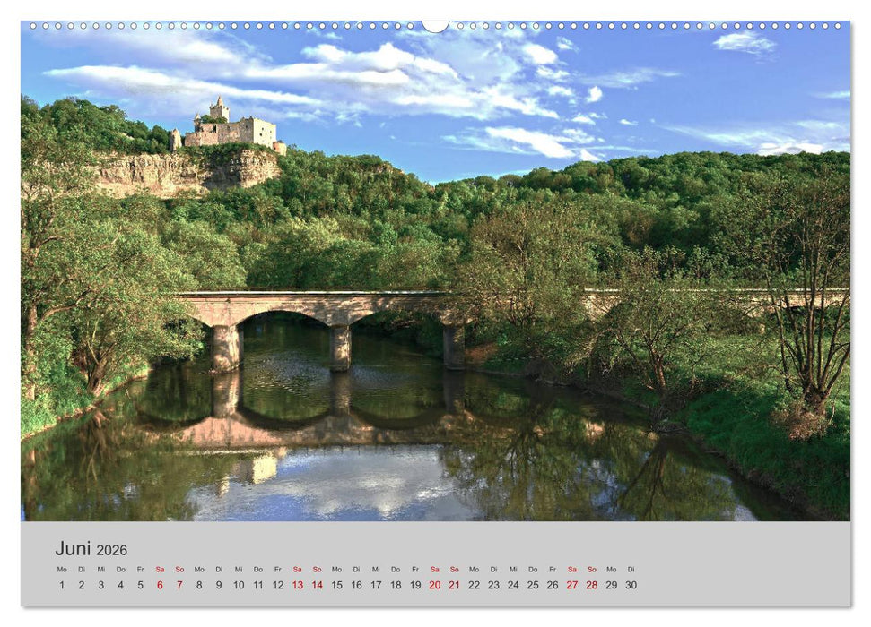 Die Saale Von Franken zur Elbe (CALVENDO Wandkalender 2026)