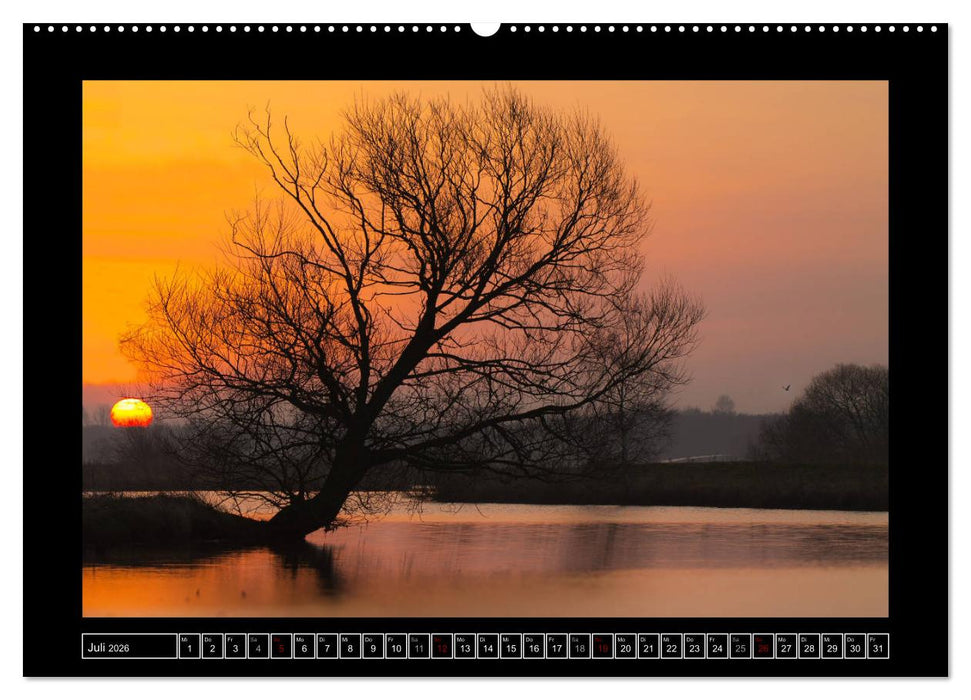 Lichtlandschaft Worpswede (CALVENDO Premium Wandkalender 2026)