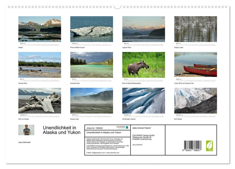 Unendlichkeit in Alaska und Yukon (CALVENDO Premium Wandkalender 2026)
