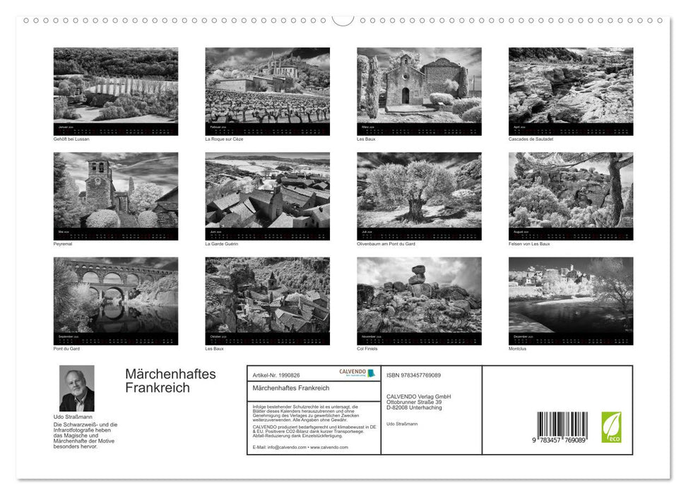 Märchenhaftes Frankreich (CALVENDO Premium Wandkalender 2026)