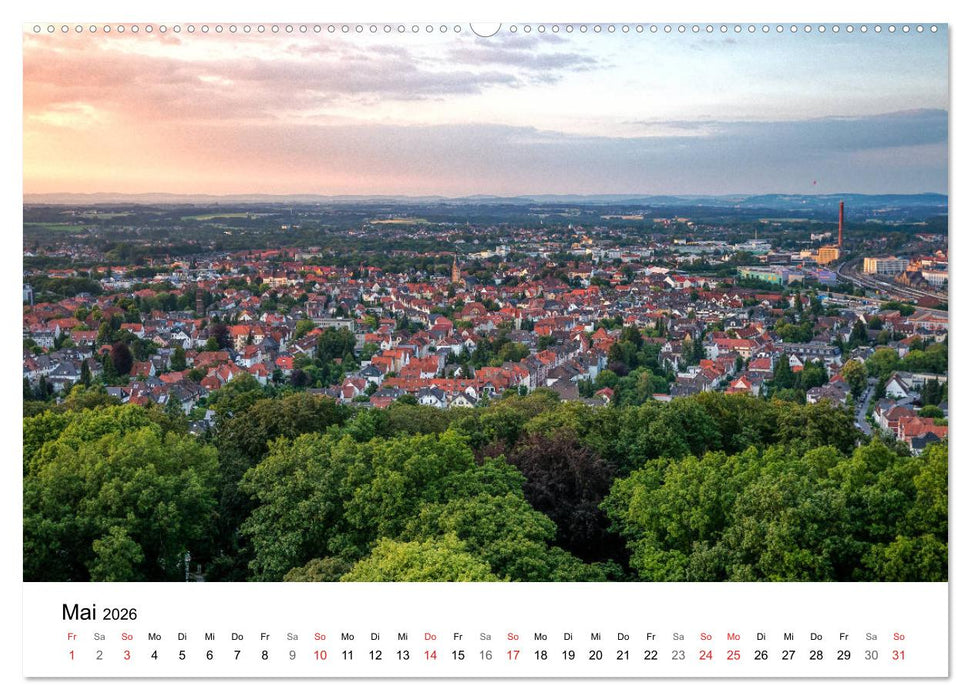 BIELEFELD aus der Vogelperspektive (CALVENDO Premium Wandkalender 2026)