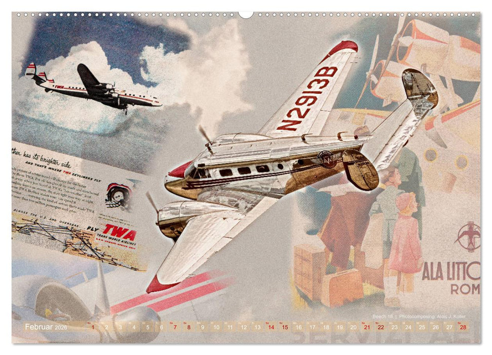 Aviatik Photocomposing 2026 (CALVENDO Wandkalender 2026)