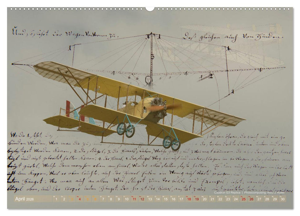 Aviatik Photocomposing 2026 (CALVENDO Wandkalender 2026)