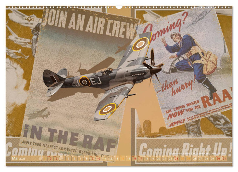 Aviatik Photocomposing 2026 (CALVENDO Wandkalender 2026)