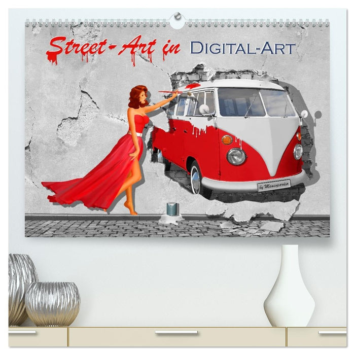 Street-Art in Digital-Art by Mausopardia (CALVENDO Premium Wandkalender 2026)
