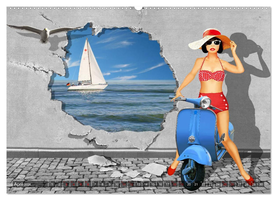 Street-Art in Digital-Art by Mausopardia (CALVENDO Premium Wandkalender 2026)