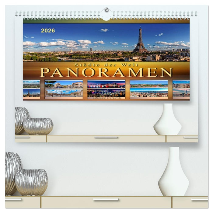 Städte der Welt, Panoramen (CALVENDO Premium Wandkalender 2026)