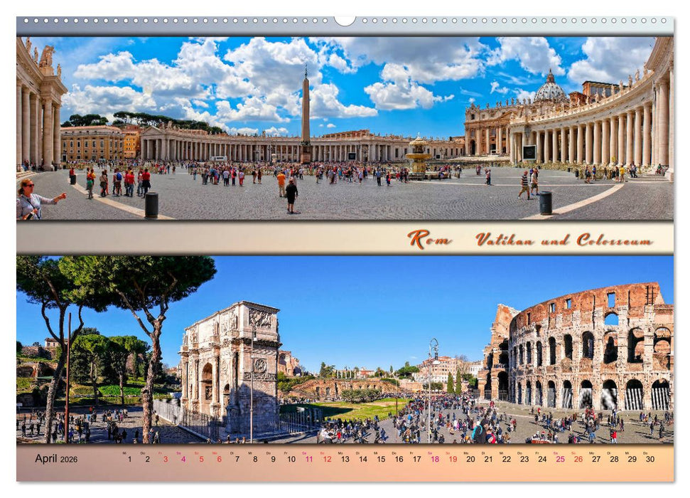 Städte der Welt, Panoramen (CALVENDO Premium Wandkalender 2026)