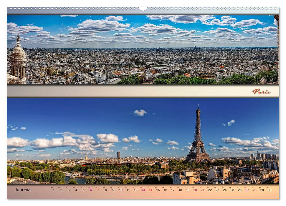 Städte der Welt, Panoramen (CALVENDO Premium Wandkalender 2026)