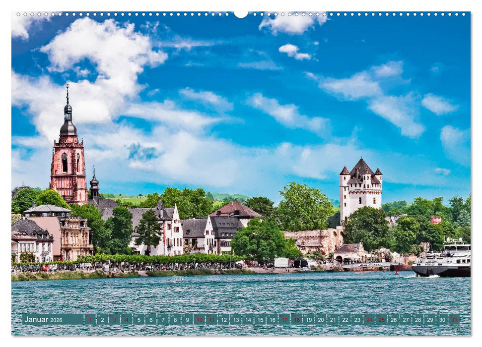 Eltville am Rhein - Wein, Sekt, Rosen (CALVENDO Premium Wandkalender 2026)